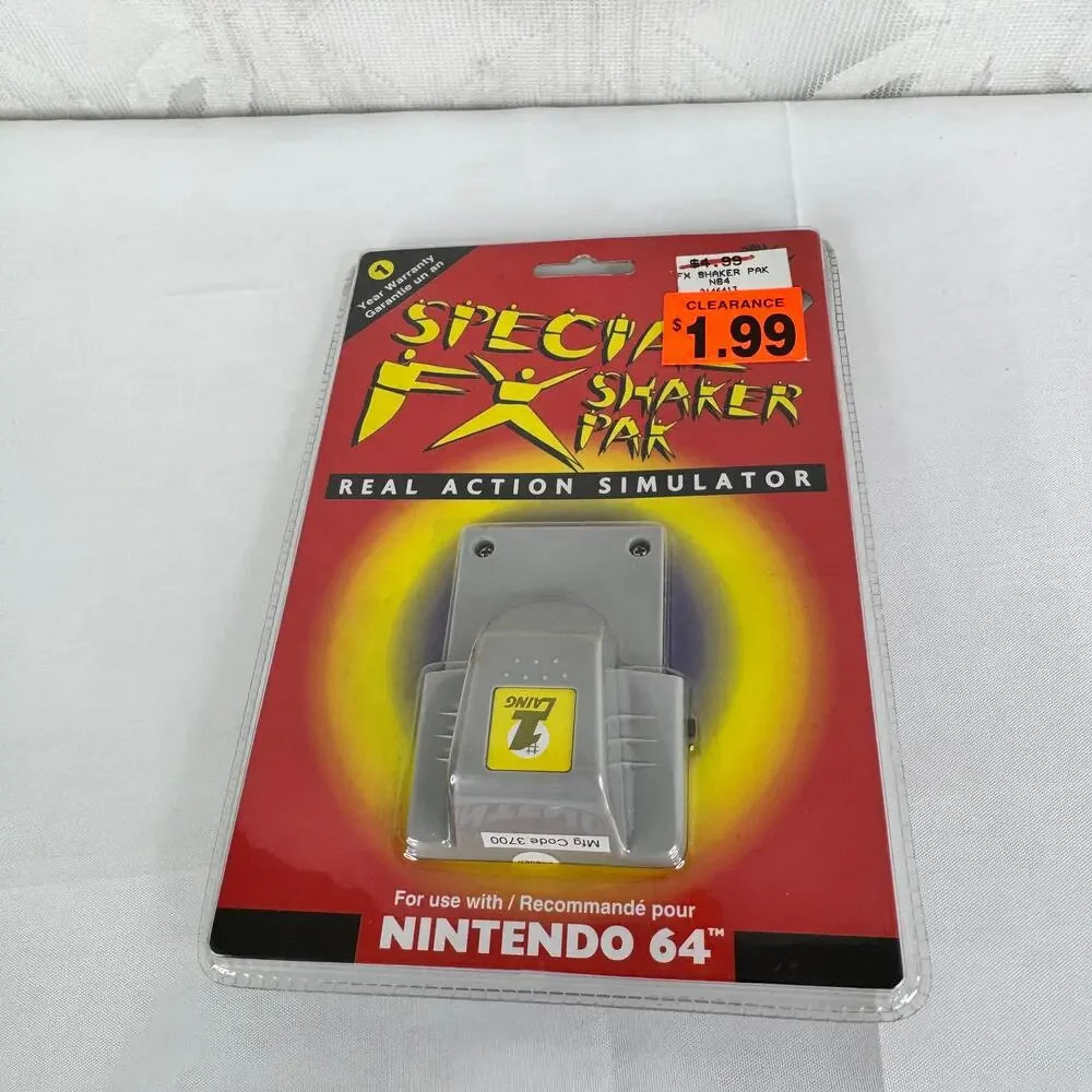 Nintendo 64 Laing Special FX Shaker Pak Real‎ Action Simulator  No. 272 New